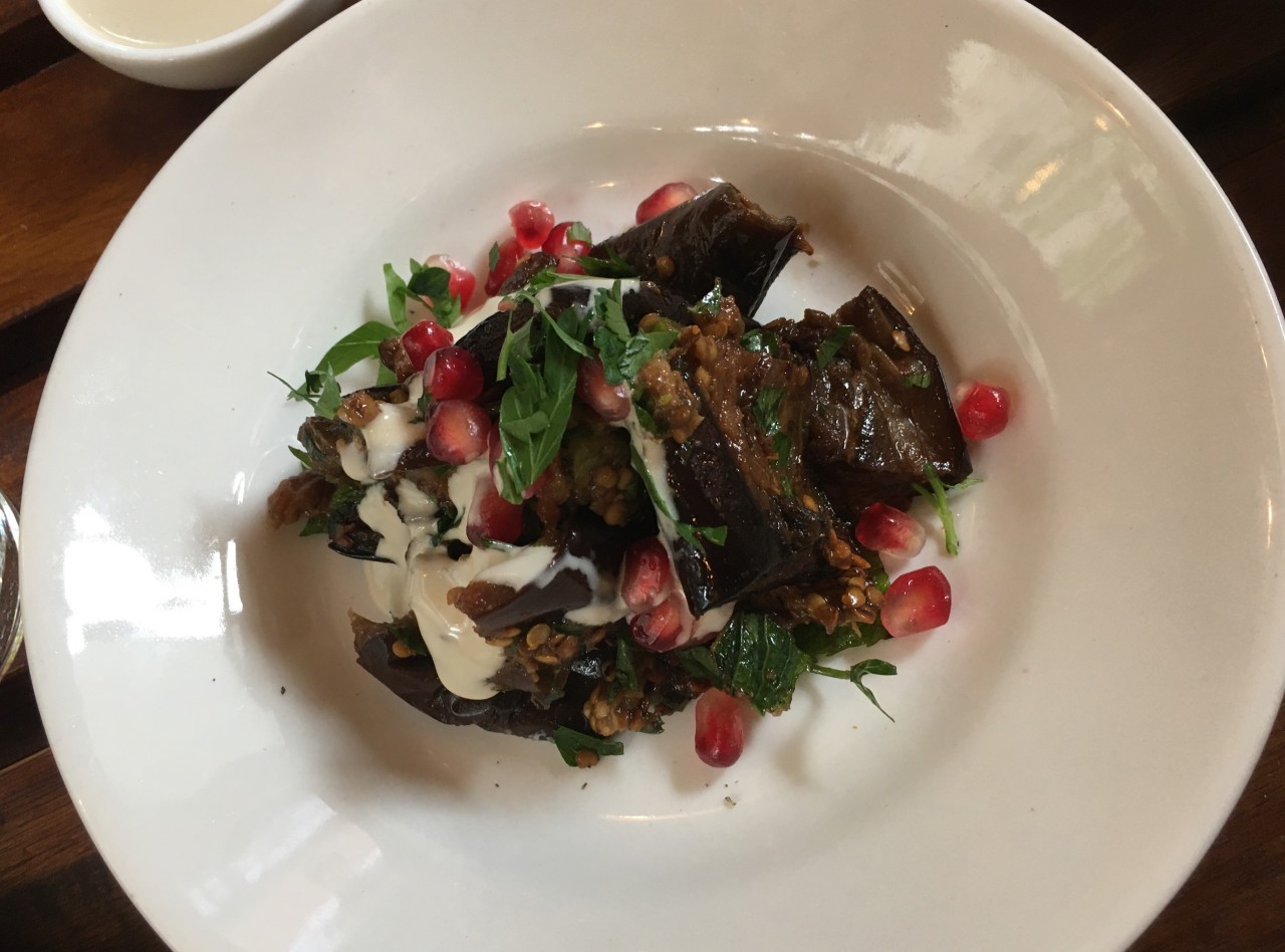 Roasted Eggplant, Kubeh NYC Review