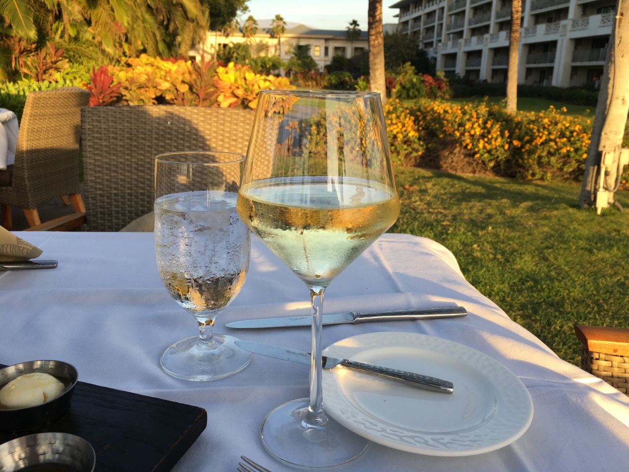 Glass of Wine, Brown's Beach House Review, Fairmont Orchid