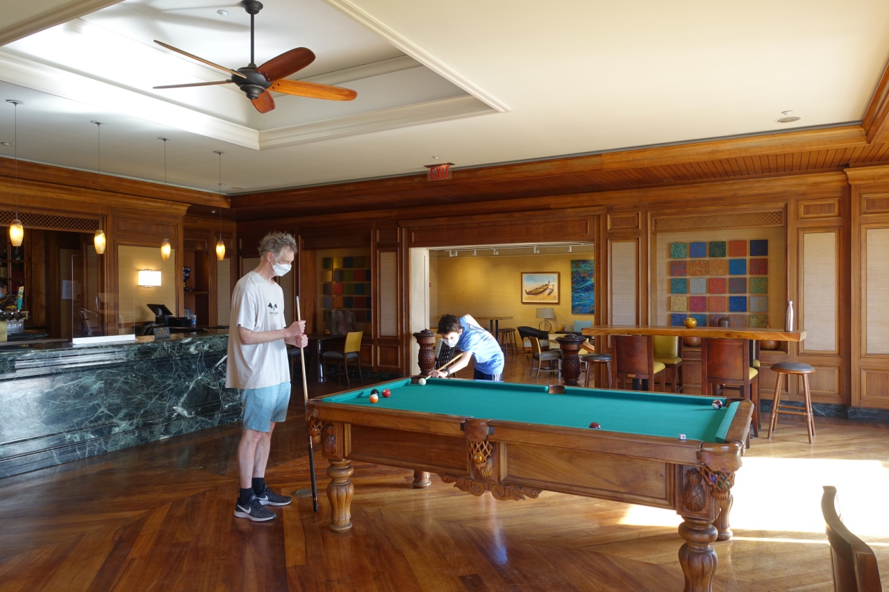 Playing Pool at the Fairmont Orchid