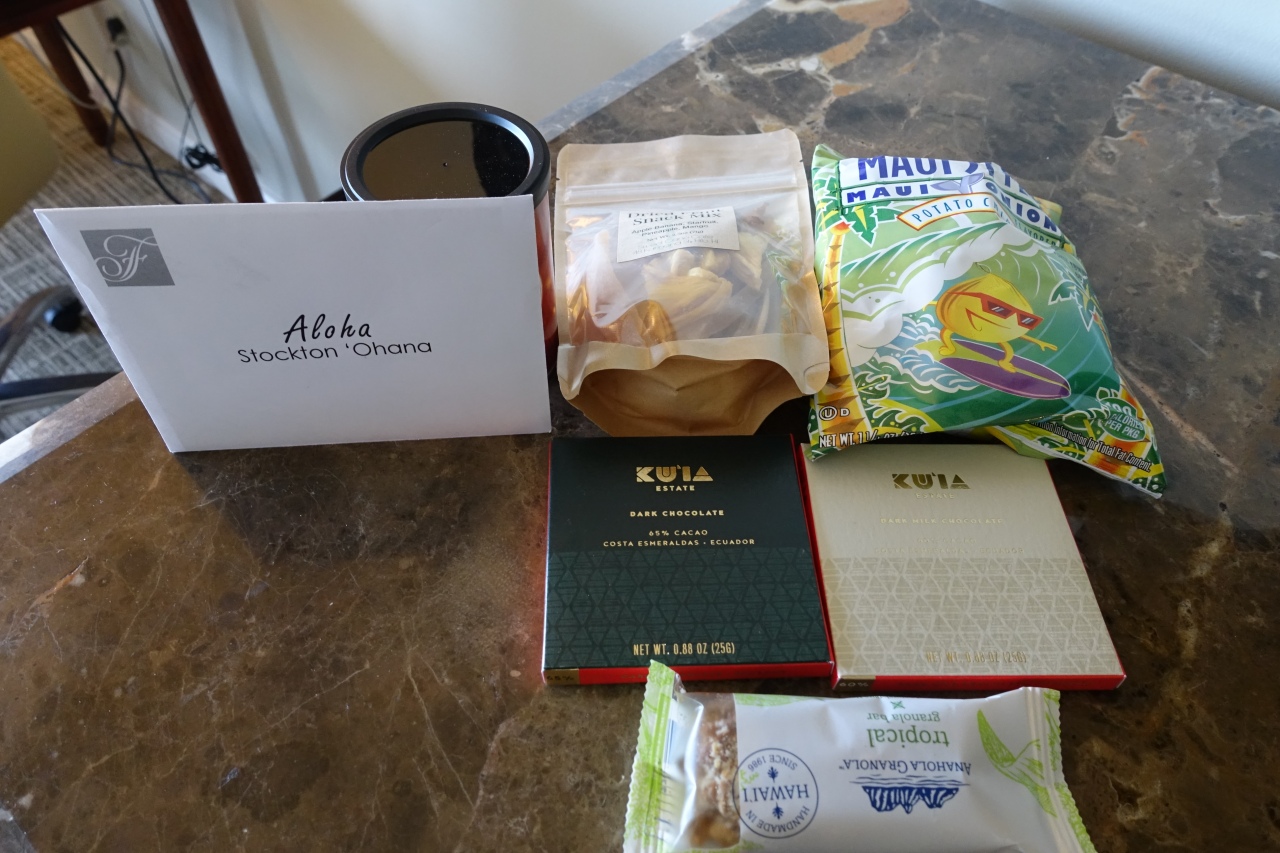 Fairmont Orchid Welcome Amenities