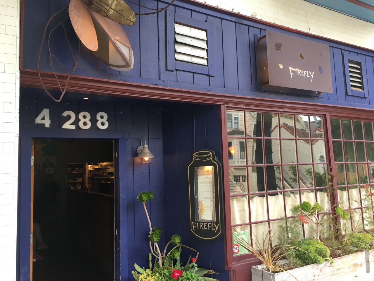 Firefly Restaurant, 4288 24th Street, Noe Valley, San Francisco