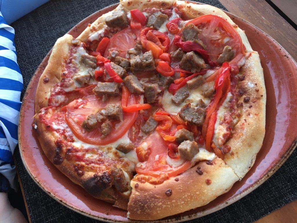 Italian Sausage Pizza, Residents' Beach House, Hualalai