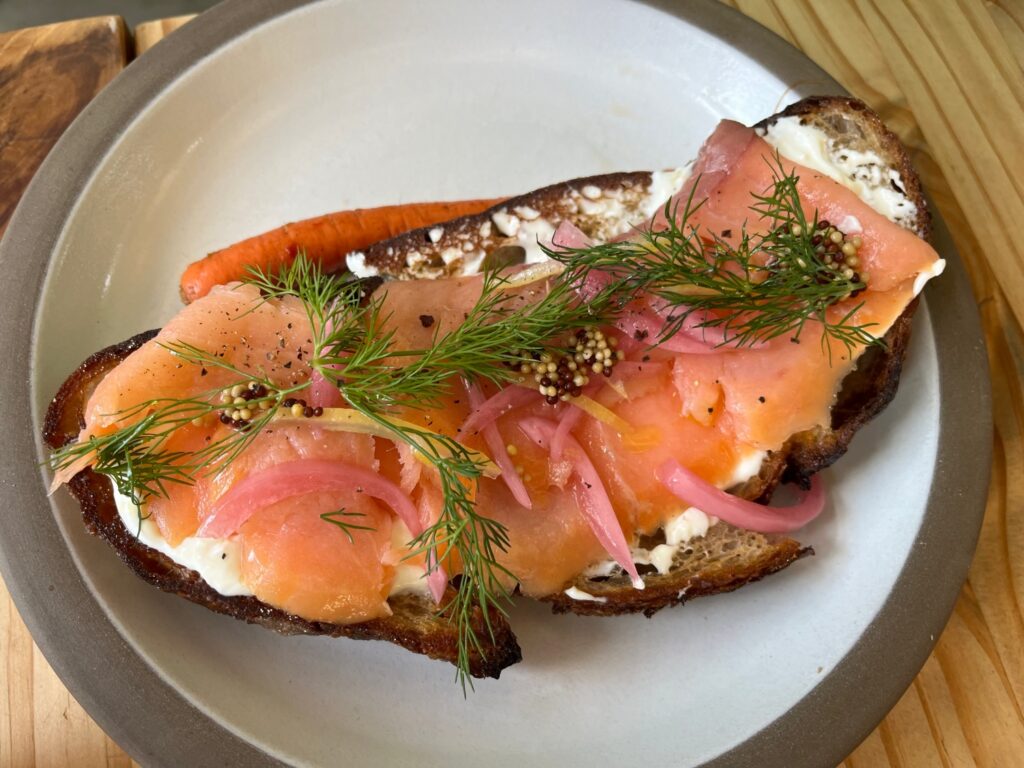 Smoked Salmon Tartine, Tartine Manufactory Review