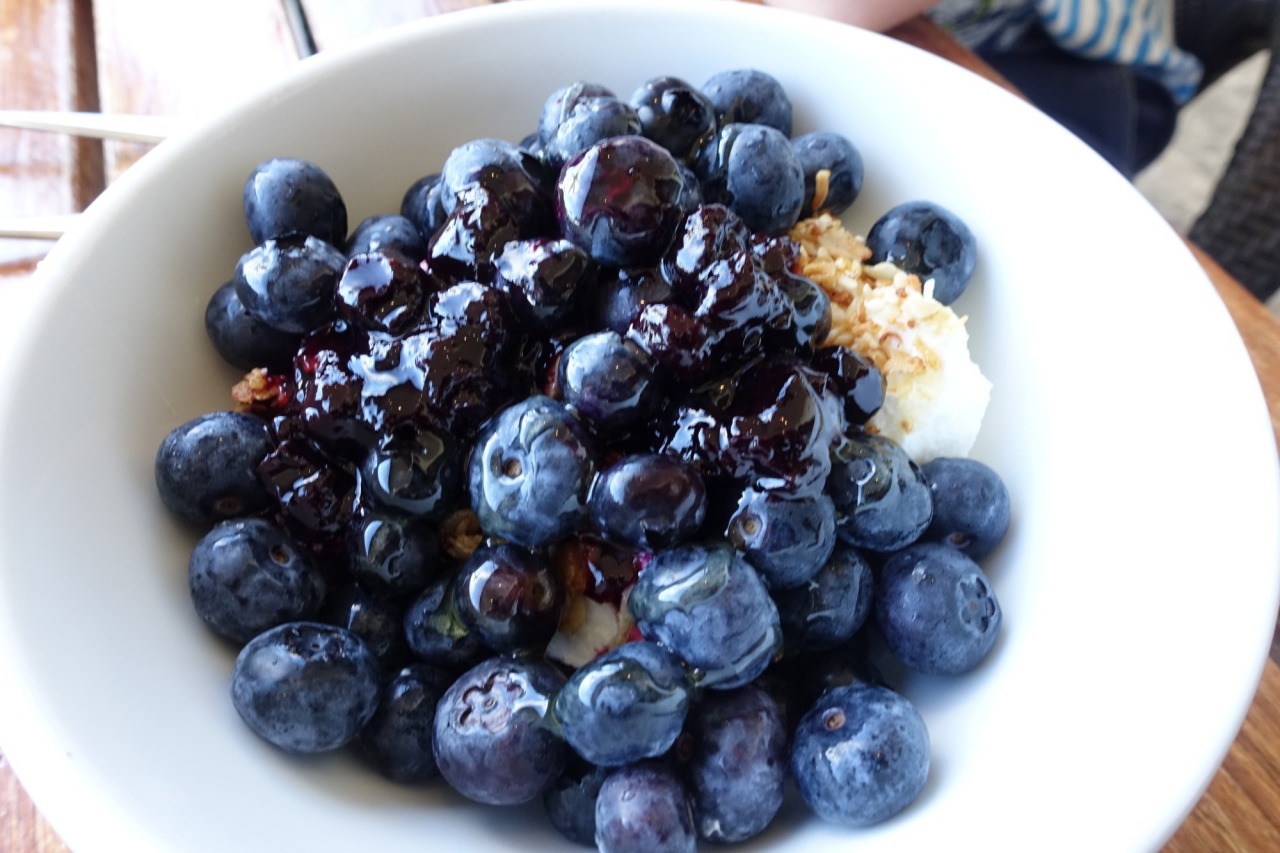 Blueberries with Yogurt and Granola, Ka'ana Kitchen, Andaz Maui