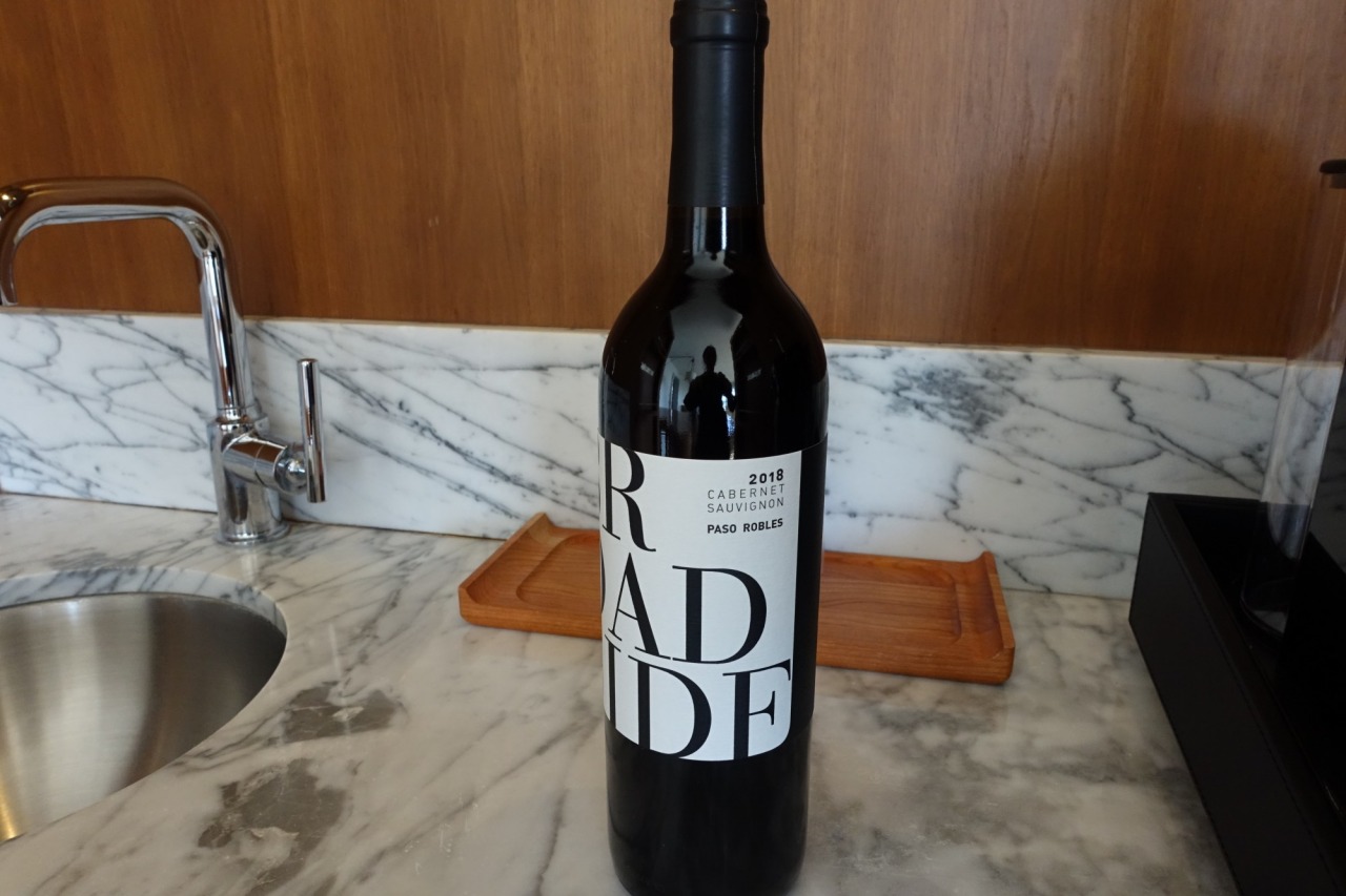 Hyatt Prive Welcome Amenity: Bottle of Red Wine