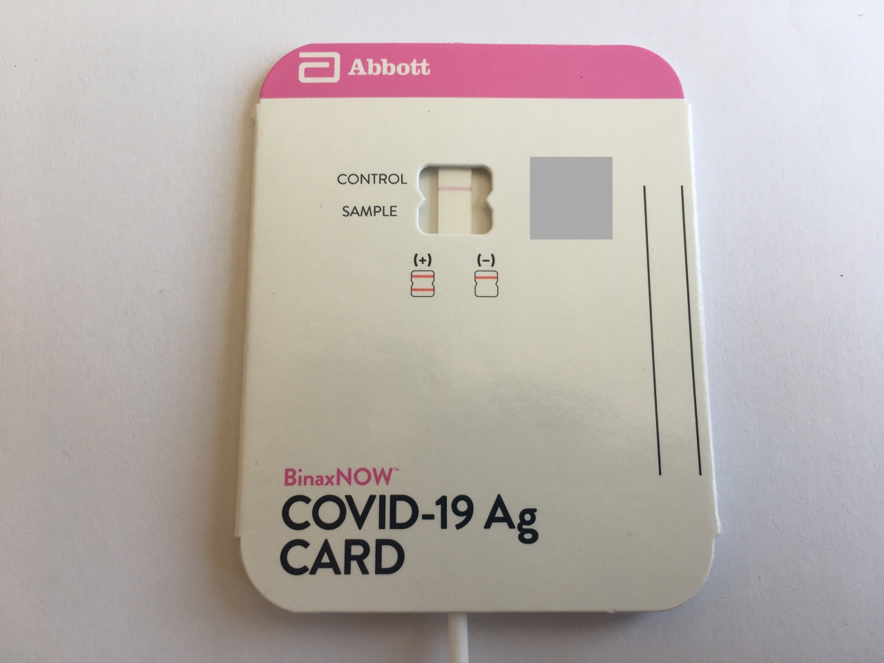 Negative Result, BinaxNOW COVID-19 Antigen Test