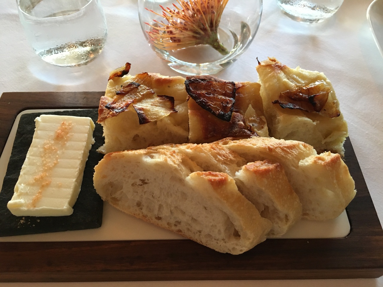 Spago Bread Basket with Focaccia, Four Seasons Maui Review