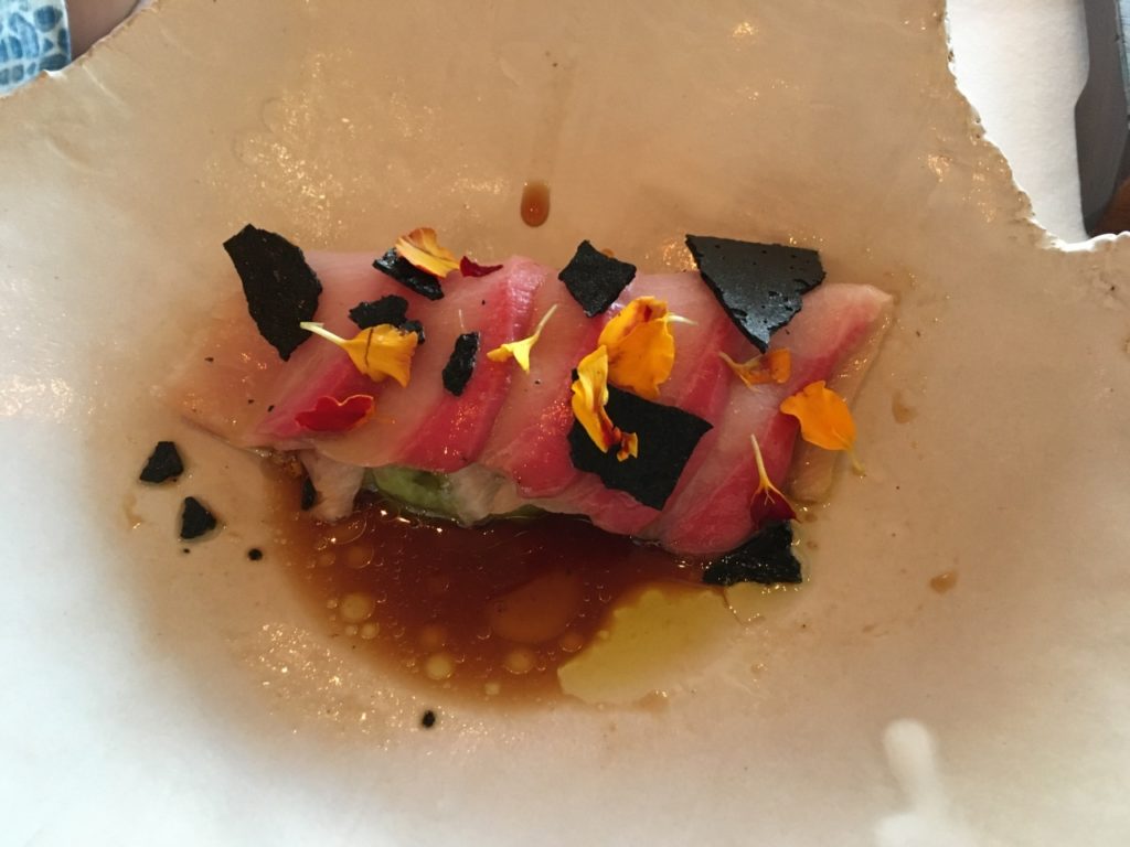 Hamachi Appetizer, Spago Maui Review