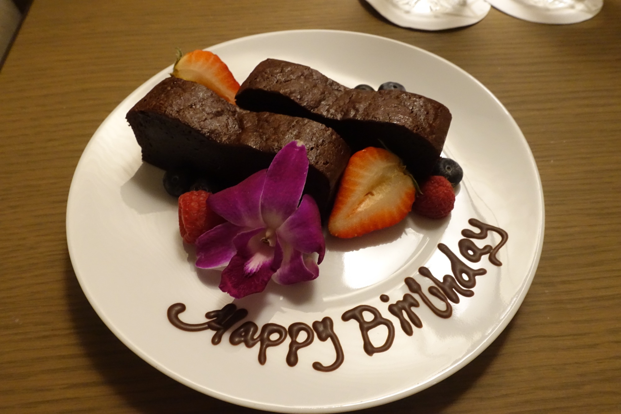 Four Seasons Maui Review: Chocolate Cake Birthday Amenity