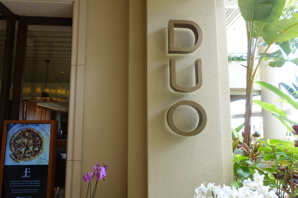 DUO Restaurant, Four Seasons Maui
