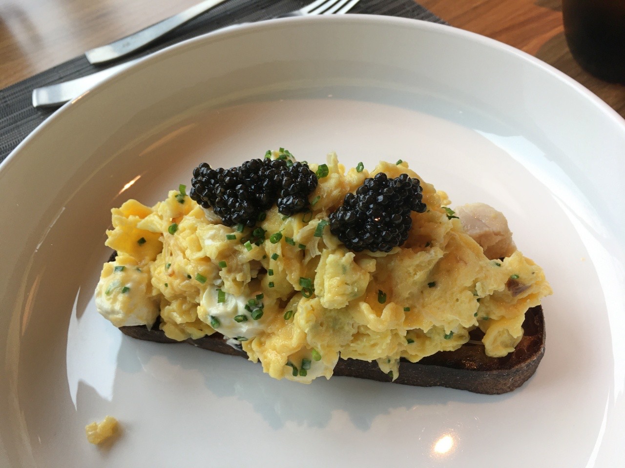TRUSS Caviar Tartine, Four Seasons Napa Valley