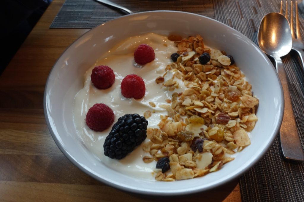 Yogurt with Granola, TRUSS Breakfast Review, Four Seasons Napa