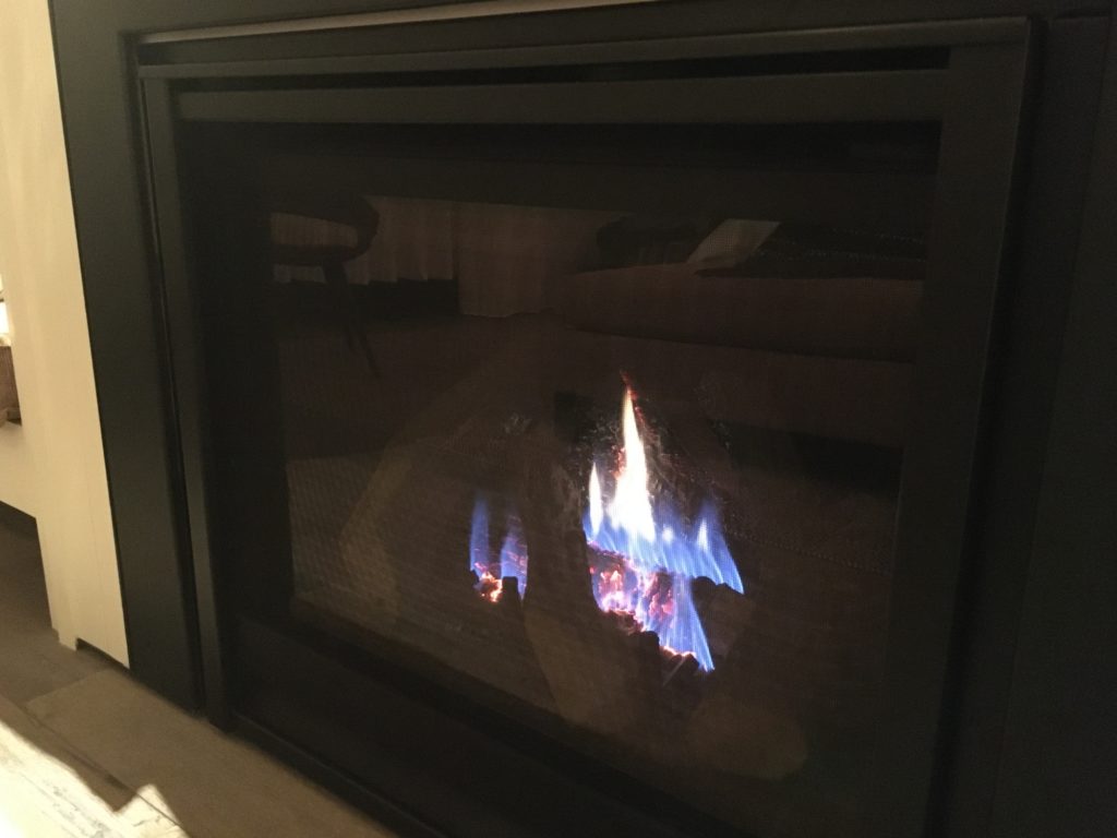 Four Seasons Napa Valley Review: Gas Fireplace in Each Room