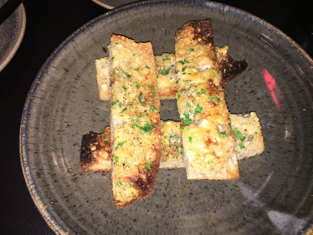 Garlic & Parmesan Focaccia, Seven Hills Restaurant, San Francisco