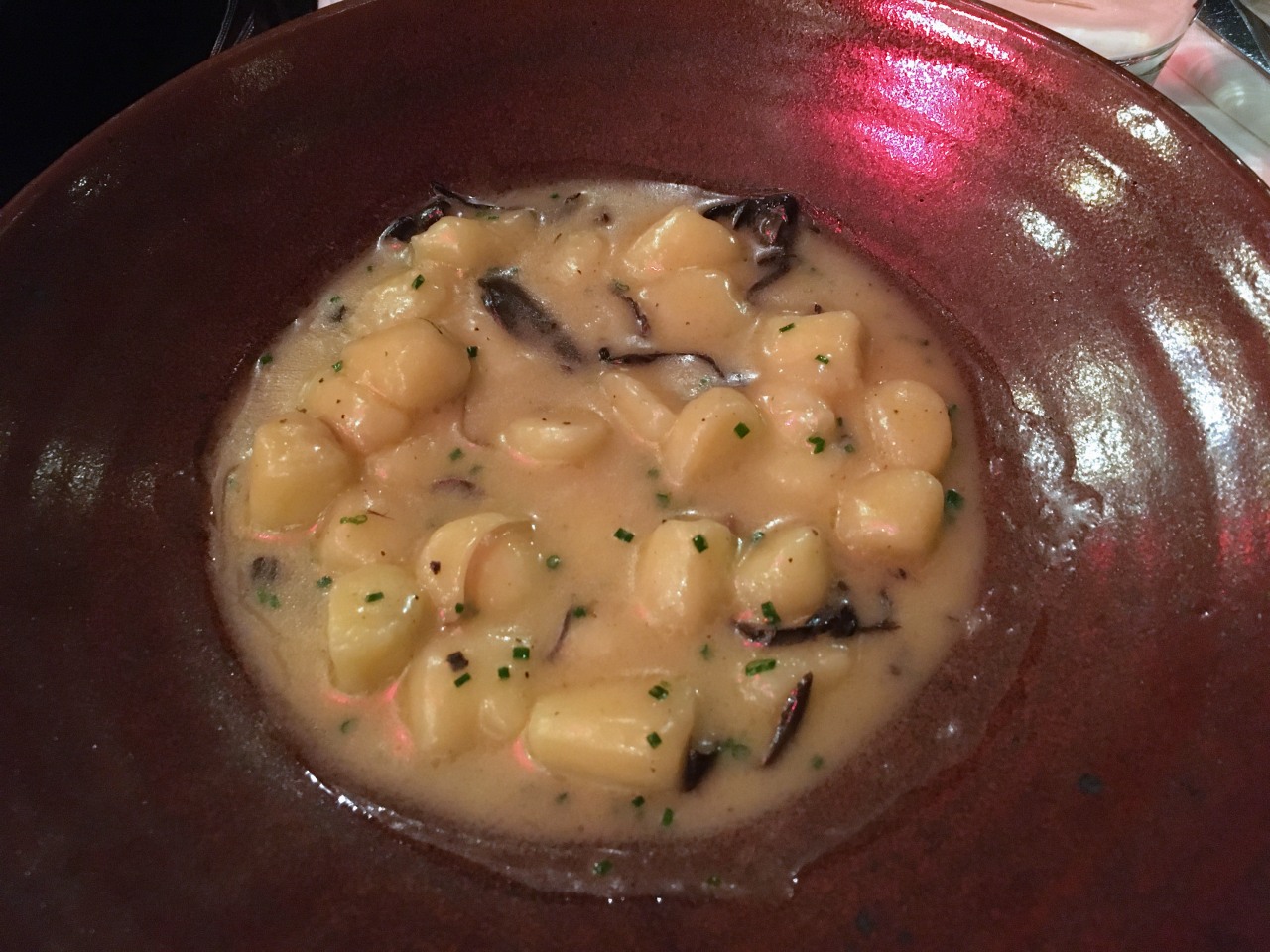 Gnocchi with Maitake Mushroom Sauce, Seven Hills Review