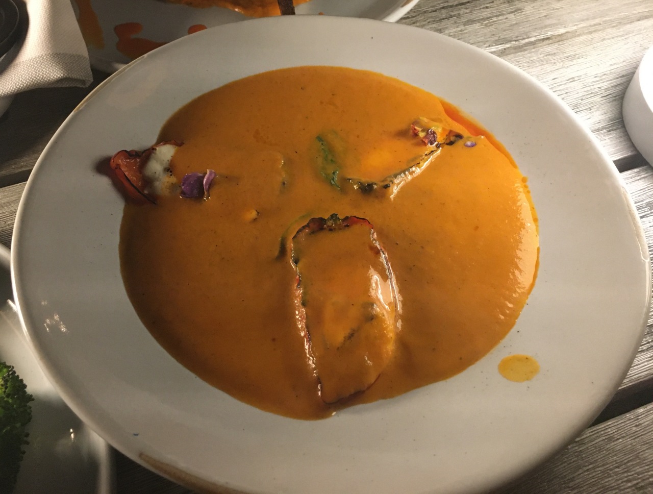 Roasted Pepper Soup, Limon Restaurant, Four Seasons Los Cabos Review