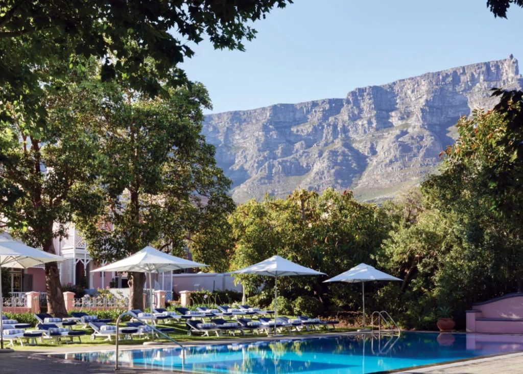 Mount Nelson, A Belmond Hotel in Cape Town, confirms a Virtuoso upgrade at time of booking.