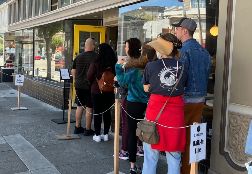 Line for B. Patisserie, San Francisco