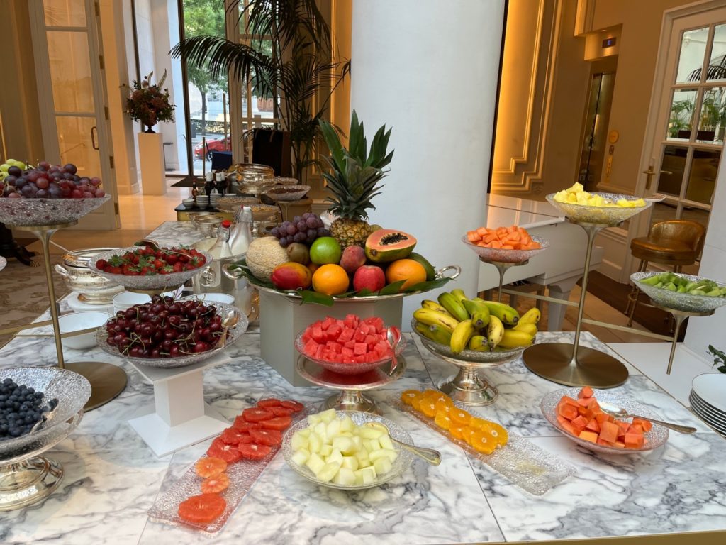 Breakfast Buffet Fresh Fruits, Guess the Luxury Hotel