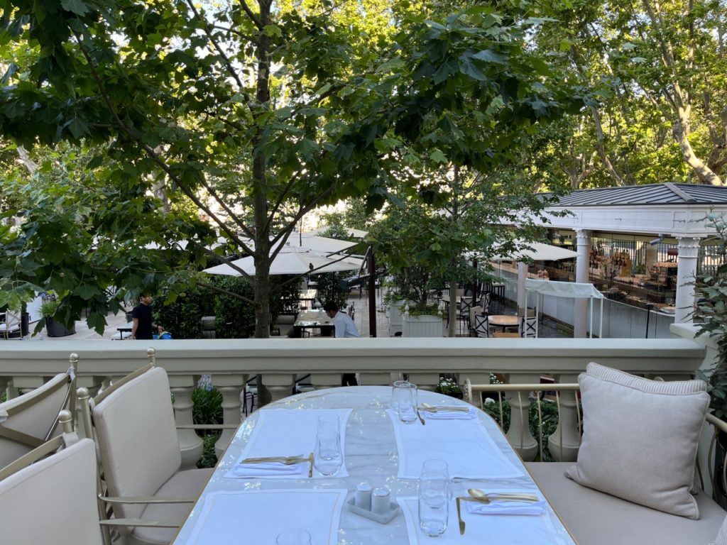 Dine Al Fresco in the Hotel's Garden