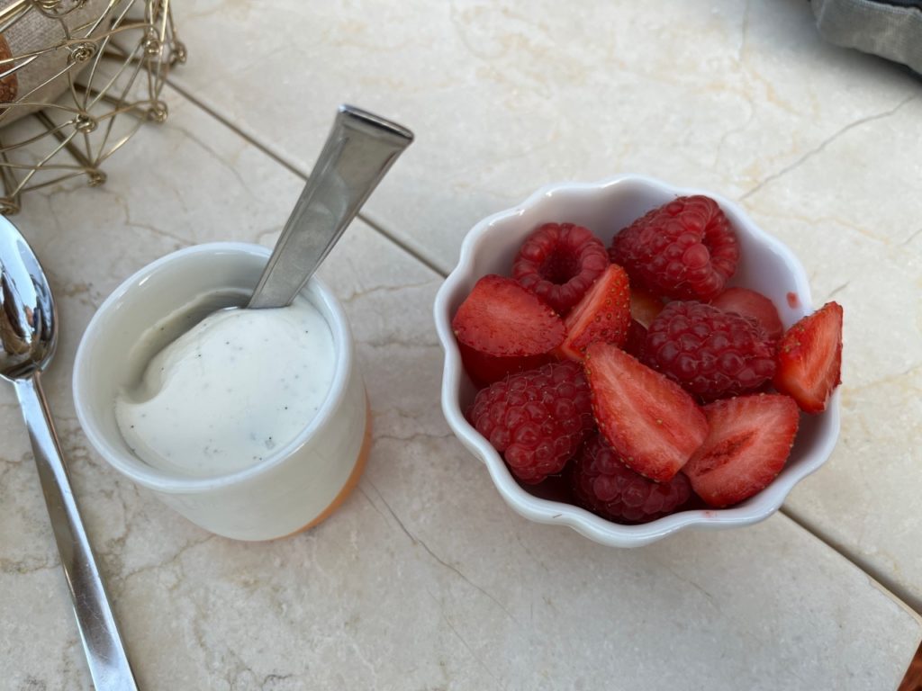Vanilla Bean Yogurt with Berries