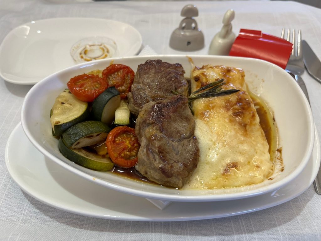 Iberia Business Class Lunch