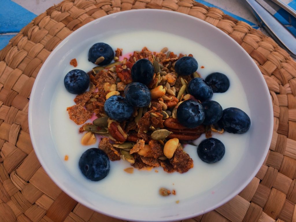 Breakfast Yogurt with Granola at Arbol, Conrad Punta de Mita