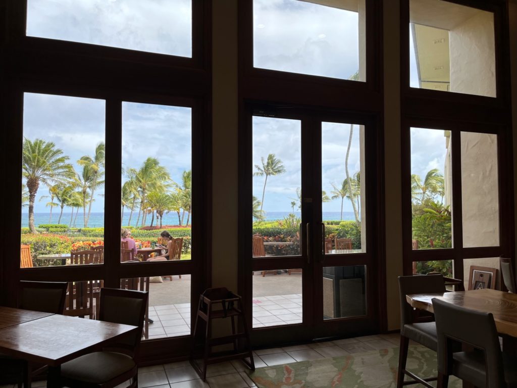 Grand Club Lounge Windows and Outdoor Seating, Grand Hyatt Kauai