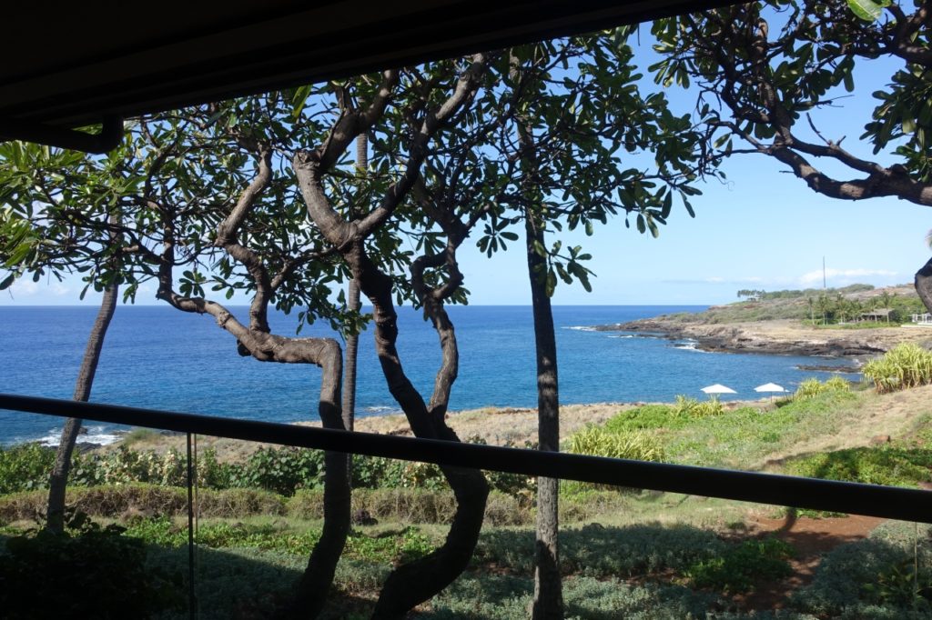 View from Prime Oceanfront Room, Four Seasons Lanai
