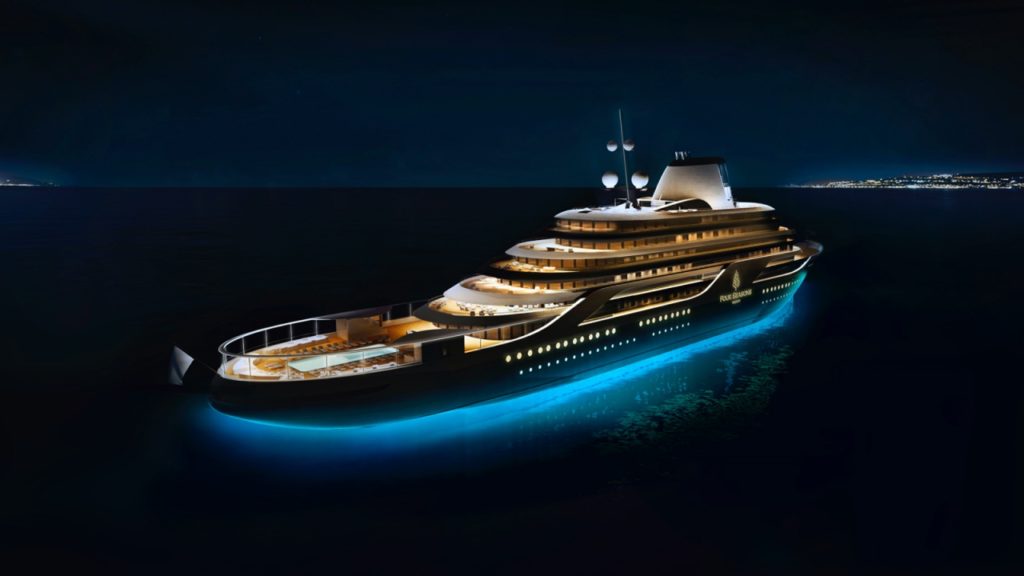 Four Seasons Yacht at Night