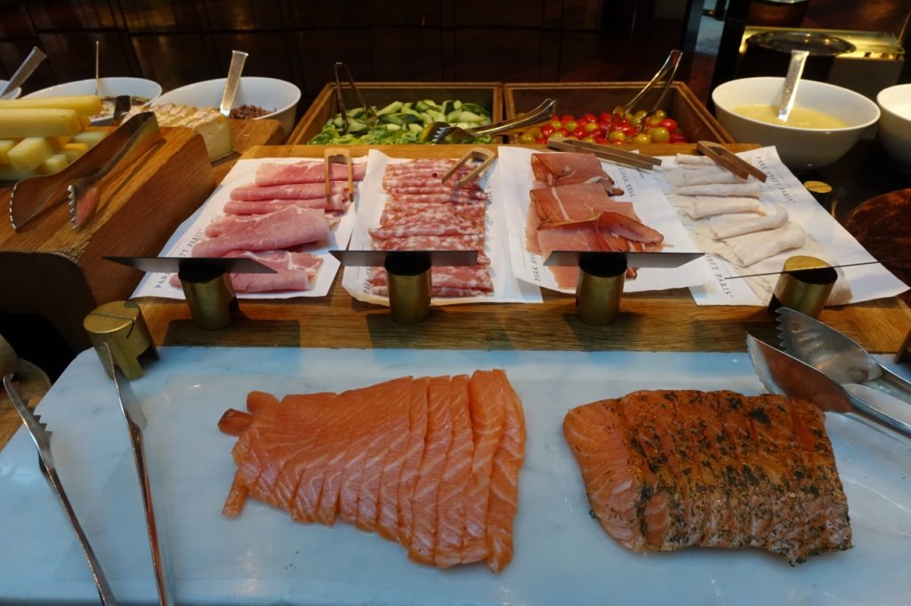 Park Hyatt Paris Breakfast Buffet: Smoked Salmon, Gravlax