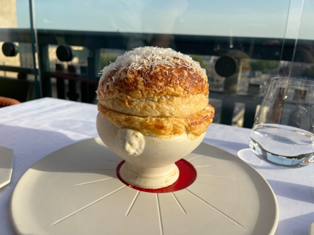 French Onion Soup at Le Tout-Paris, Cheval Blanc Paris