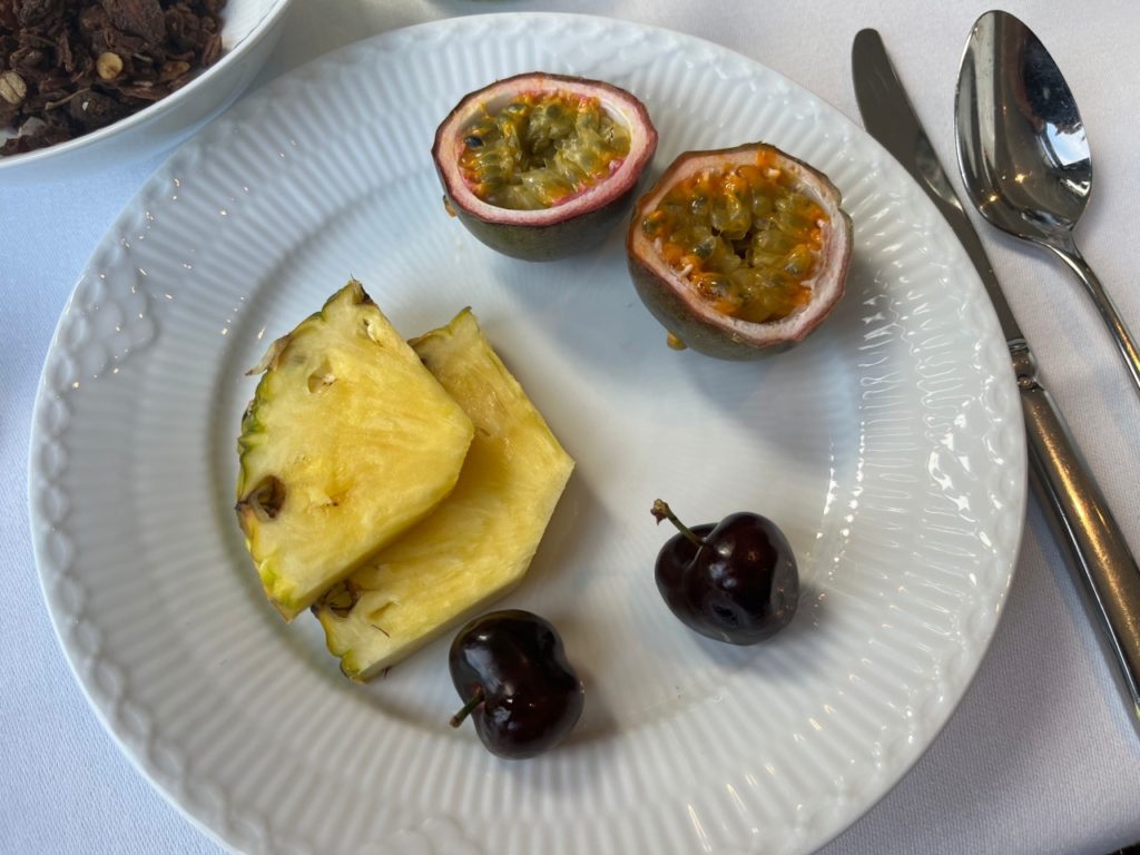 Passion Fruit, Pineapple and Cherries for Breakfast, Nimb Hotel, Copenhagen