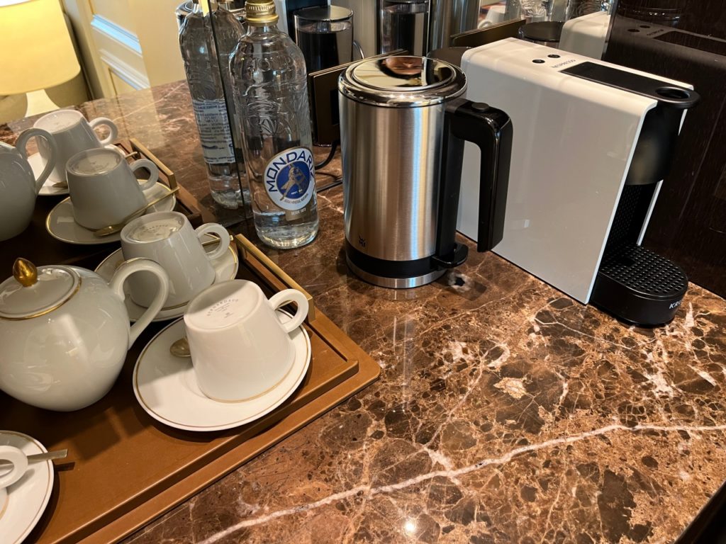 Nespresso Machine, Hot Water Kettle, Mandarin Oriental Ritz Madrid