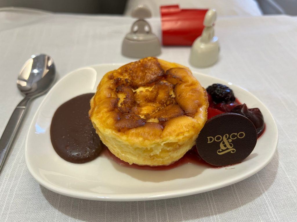 Cheesecake Dessert, Iberia Business Class Review