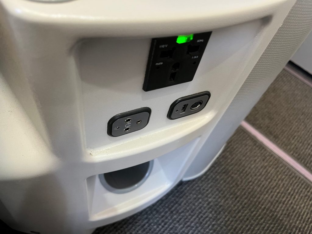 Iberia Business Class Power Outlet