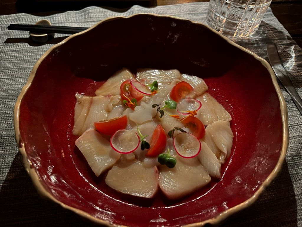 Hamachi and Scallop Appetizer