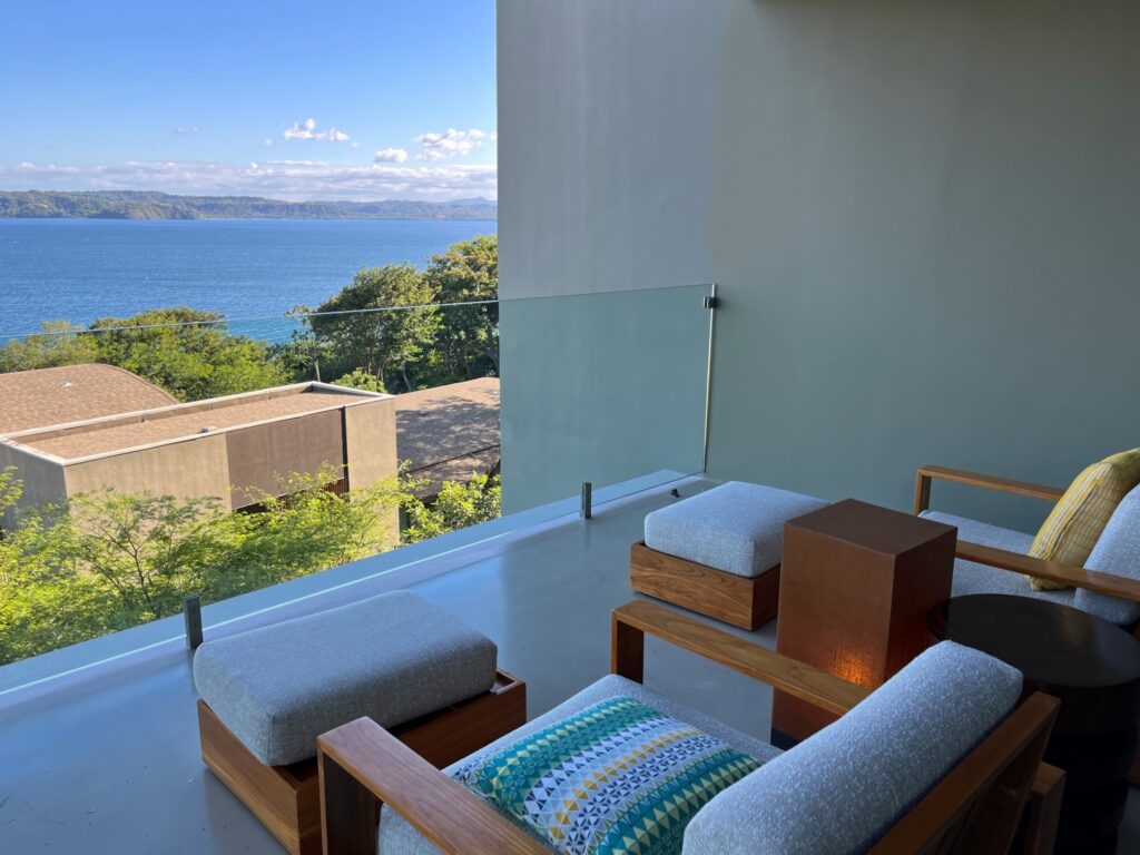 Andaz Bay View Suite Balcony, Andaz Costa Rica Review