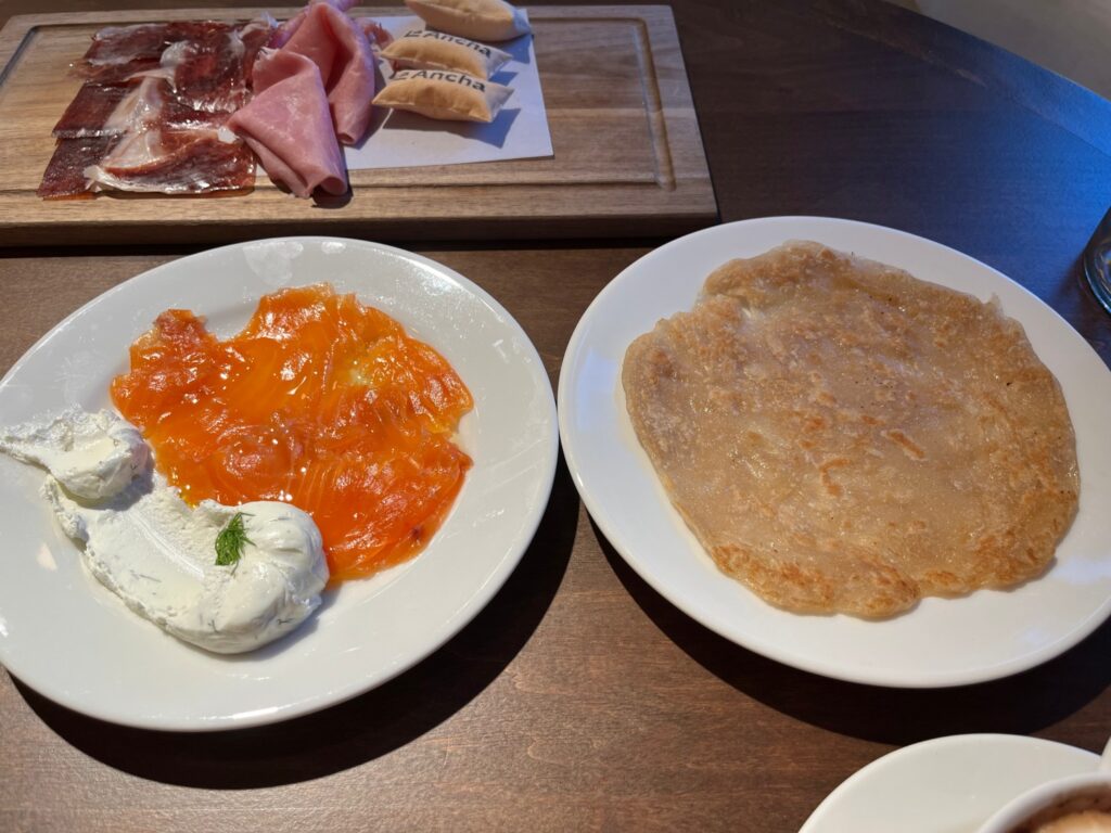 Smoked Salmon with Moroccan Bread, Thompson Madrid