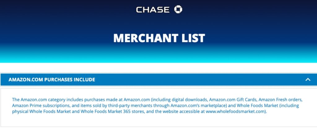 Chase Freedom 5X at Amazon and Whole Foods, Q2 2023