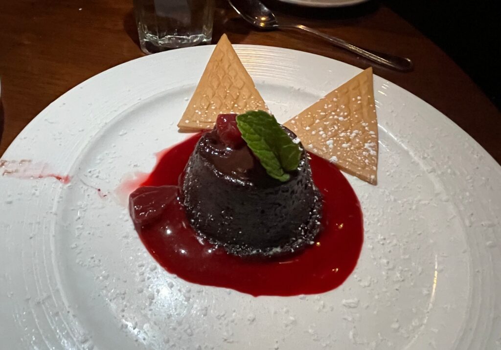 Valrhona Chocolate Fondant, L'Ardoise Bistro San Francisco Review