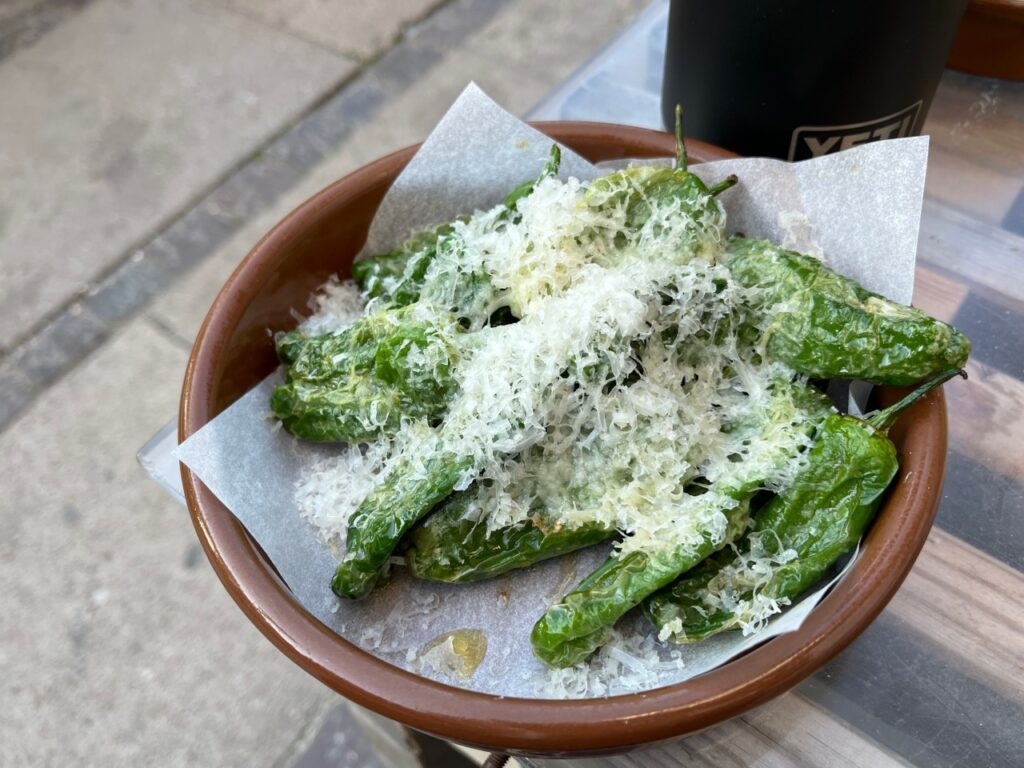 Shishito Peppers with Parmesan, Beat Cafe, Copenhagen