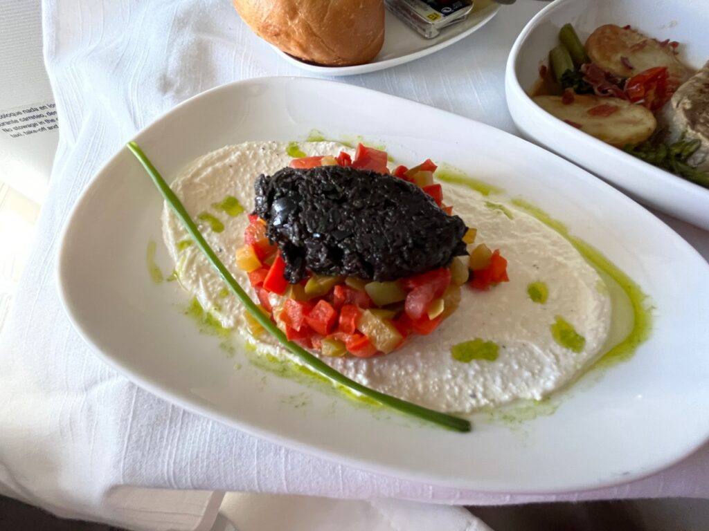 Ratatouille with Olive Tapenade, Iberia Business Class