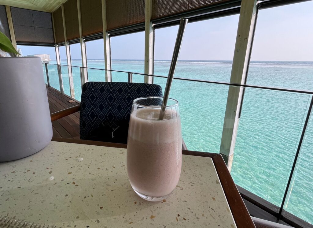 Berry Smoothie, Breakfast at La Locanda, Ritz-Carlton Maldives