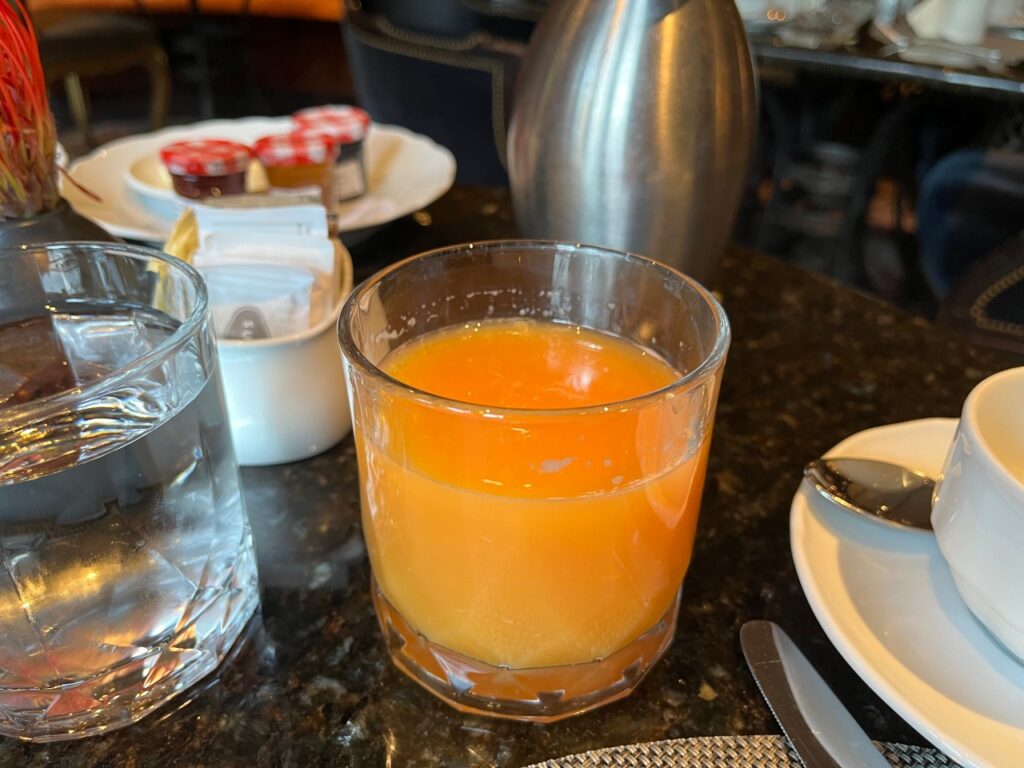 Boutique Hotel Fresh Squeezed Orange Juice