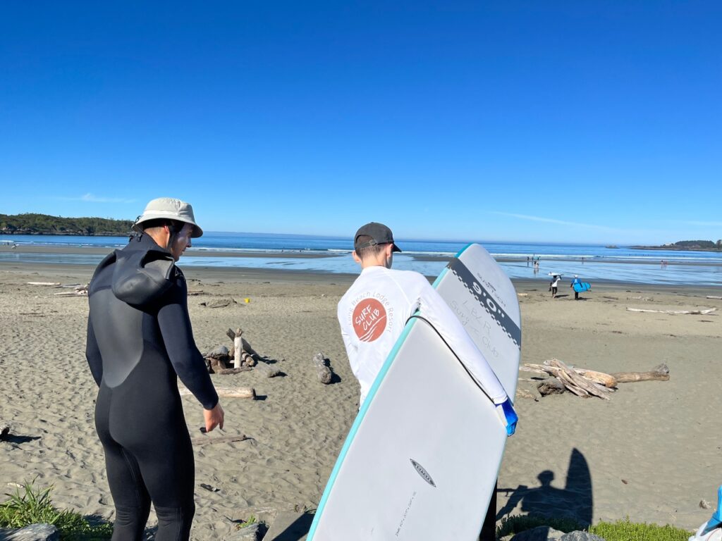 Surfing Lesson, Long Beach Lodge