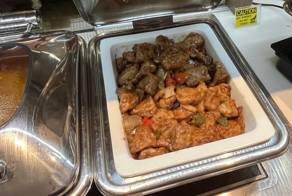 Hot Food Buffet at Marhaba Lounge in Terminal 1, Singapore Airport