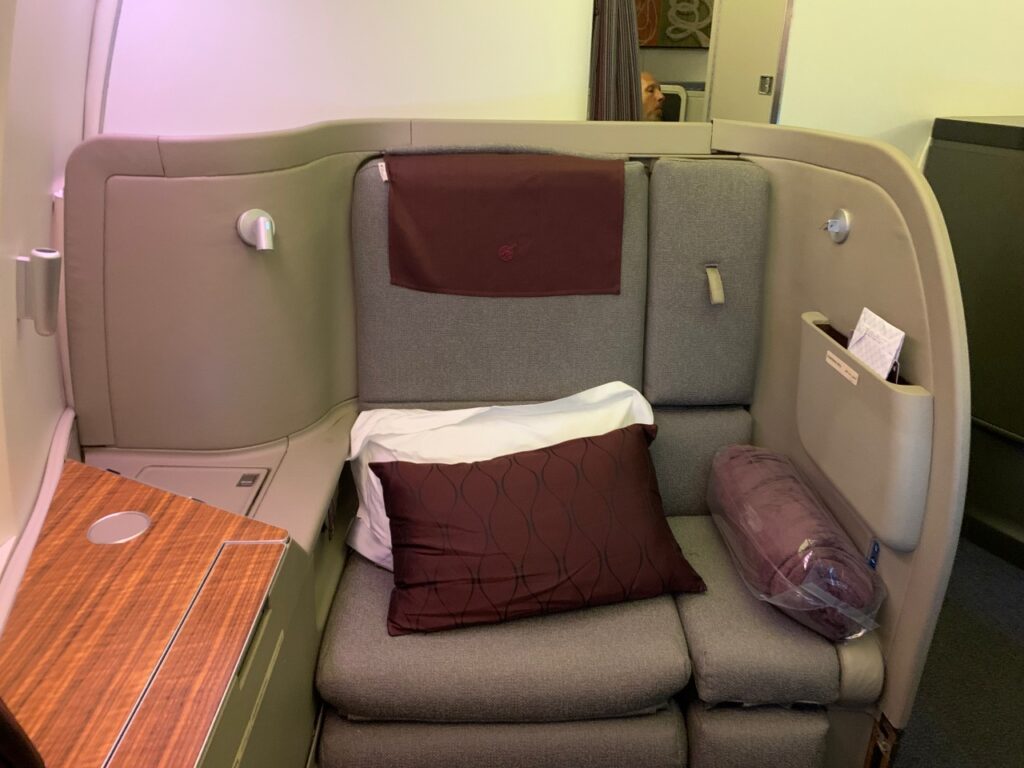 Qatar First Class Review and Photos, 777-300ER
