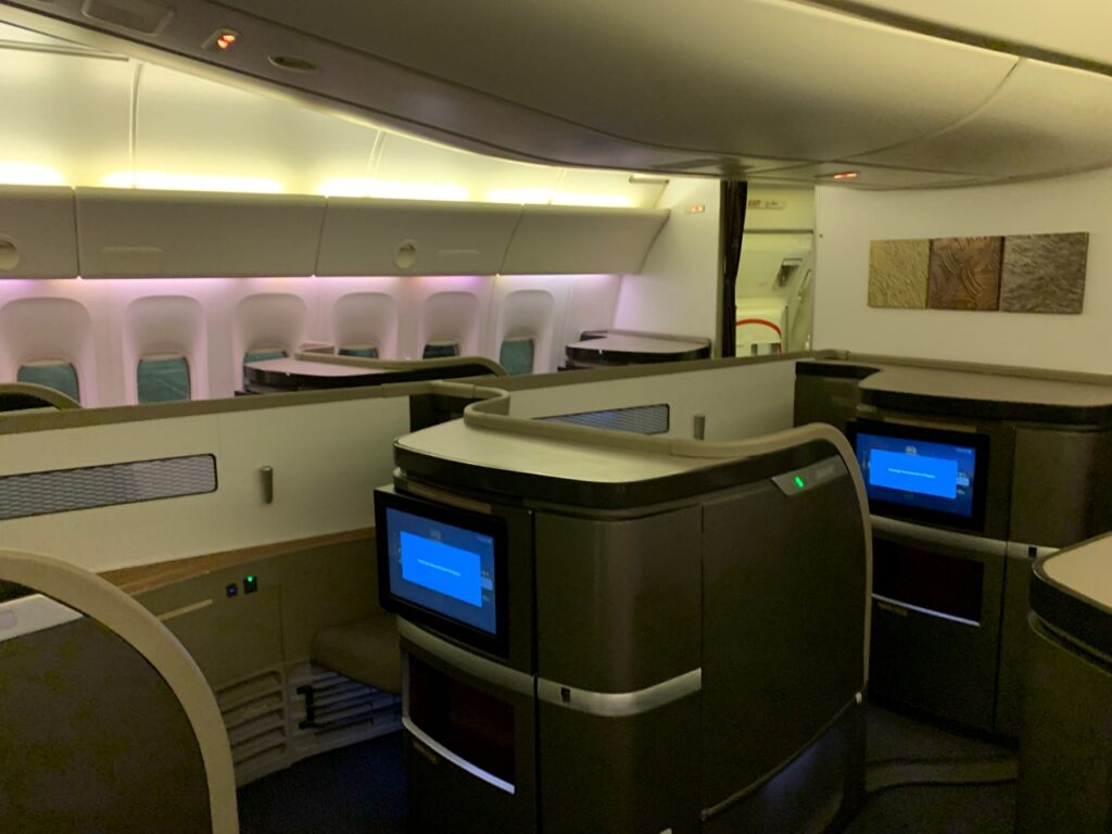 Qatar First Class Cabin, 777-300ER