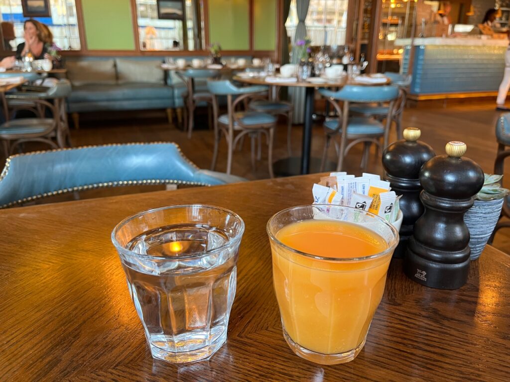 Fresh Squeezed Orange Juice, Brasserie Prince Breakfast Review, The Balmoral